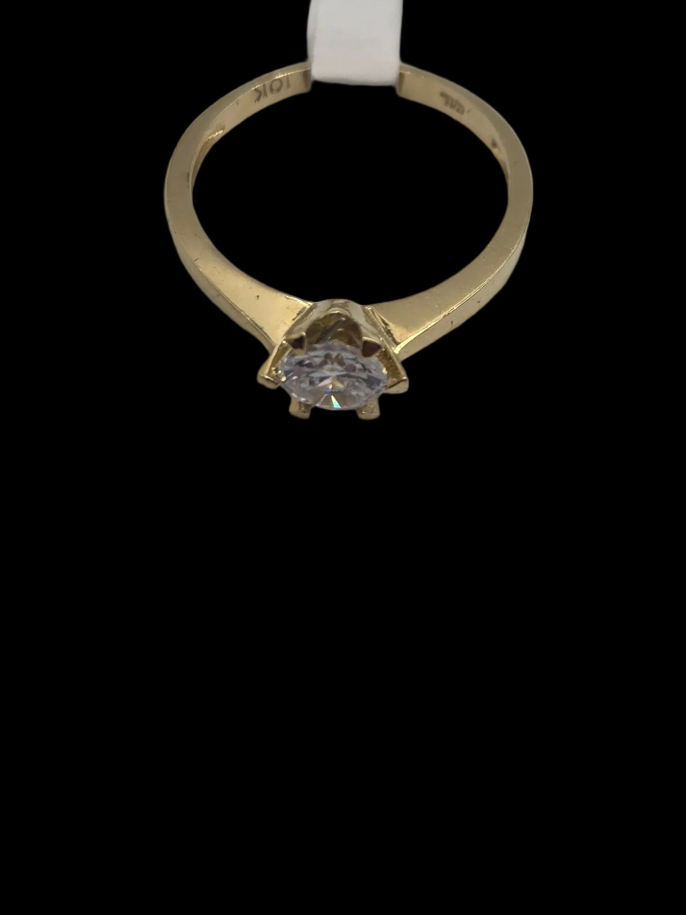 Anillo sólido en 10k para dama